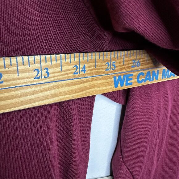 Chico's Women's The Ultimate Tee Size 4 XXL LONG Sleeve QUALITY Tee Red Pockets - Picture 8 of 9